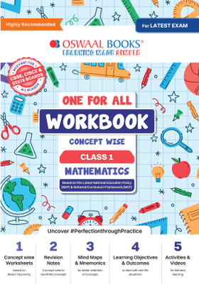 Oswaal One for All Workbook, Class-1, Mathematics(English, Paperback, jain P)