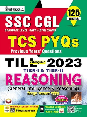 Ssc Cgl Tier- I & Tier-Ii Tcs Pyqs Reasoning Till 2023(Hindi, Hardcover, unknown)
