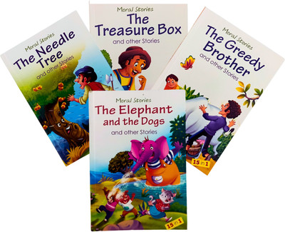 Combo-2 Moral stories for kids-Bedtime stories for Toddlers- Set of 4 Books(Paperback, Alka)