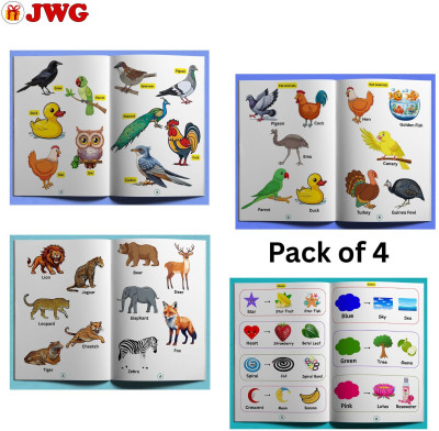 Learning Books for Kids { 1 Wings of Wonder-Meet the Birds, 1 Meet My Animal-Domestic and Pet, 1 Wild Wonders-Wild Animals, 1 Bright Shapes and Brilliant Colours pack of 4 }(Book, Jitendra Wadhwani) Learning Books for Kids { 1 Wings of Wonder-Meet the Birds, 1 Meet My Animal-Domestic and Pet, 1 Wild Wonders-Wild Animals, 1 Bright Shapes and Brilliant Colours pack of 4 }(Book, Jitendra Wadhwani)