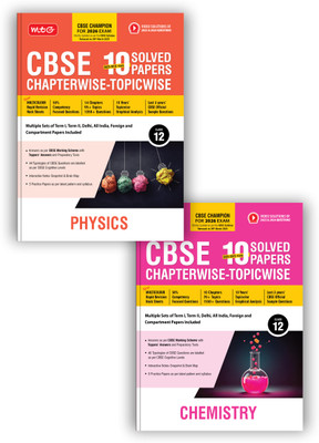 MTG CBSE 10 Years (2025-2016) Chapterwise Topicwise Solved Papers Class 12 Physics & Chemistry (Set of 2 Books) - CBSE Champion For 2026 Exam | Free Video Solution of PYQs (As Per Latest Pattern)(Paperback, MTG Editorial Board) MTG CBSE 10 Years (2025-2016) Chapterwise Topicwise Solved Papers Class 12 Physics & Chemistry (Set of 2 Books) - CBSE Champion For 2026 Exam | Free Video Solution of PYQs (As Per Latest Pattern)(Paperback, MTG Editorial Board)