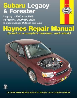 Subaru Legacy & Forester covering Legacy (2000-2009) & Forester (2000-2008), inc. Legacy Outback & Baja Haynes Repair Manual (USA)(English, Paperback, Haynes Publishing)