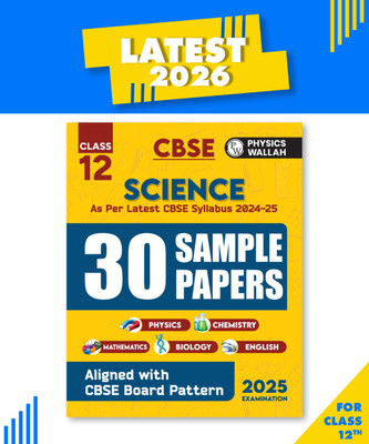 PW CBSE Class 12 Science Stream Combined 30 Sample Papers For 2024-2025 Board Exams l Physics, Chemistry, Mathematics, Biology, English Core(English, Paperback, unknown)