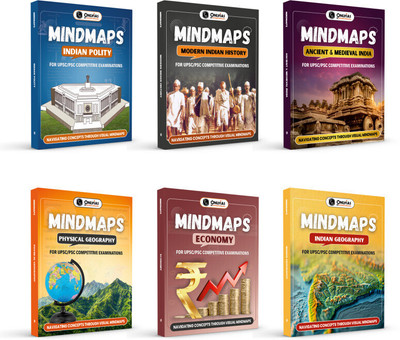 PW UPSC Mindmaps Combo Set of 6 Books For UPSC/PSC Competitive Examinations(Paperback, PW)