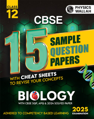 PW CBSE 15 Sample Question Papers Class 12 Biology for 2025 Exam | Competency-Based Learning | PYQ 2024 with Topper's Explanations.(English, Paperback, Rakheja Jyoti)