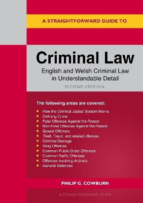 A Straightforward Guide to Criminal Law(English, Paperback, Cowburn Philip G)