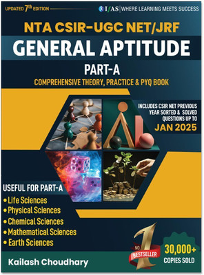 General Aptitude CSIR NET  - 2025 Book | Previous Year Solved Papers (2011 – 2025) with Detailed Explanations | Best Seller PYQ Book for CSIR NET General Aptitude Part A book Preparation | Unit & Topic Wise Questions with Solutions| CSIR NET General Aptitude, UGC NET, GATE, SET & JRF General Aptitud