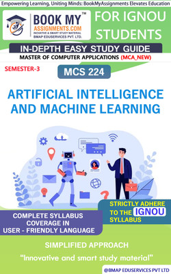 IGNOU MCS 224 Artificial Intelligence and Machine Learning Study Material (In Depth Guide) For Ignou Student(Paperback, BMA Publication)