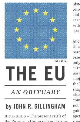 The EU(English, Paperback, Gillingham III John)
