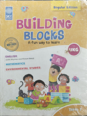 Regular Edition Building Blocks A Fun way to learn For UKG (English(with Rhymes and Pictures Story), Mathematics, Environmental studies)(Paperback, .)
