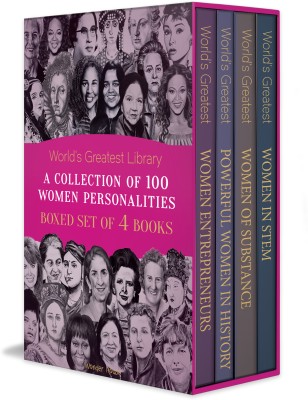 World’s Greatest Library- A Collection of 100 Women Personalities (Boxed Set of 4 books)(Hardcover, Wonder House Books)