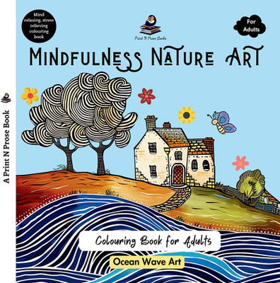 Mindfulness Nature Art: a Colouring Book for Adults - Ocean Wave Art(English, Paperback, unknown)