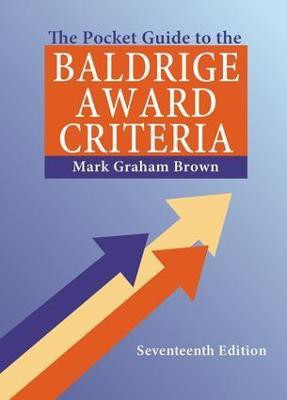 The Pocket Guide to the Baldrige Award Criteria (5-Pack)(English, Electronic book text, Craig Jonathan)