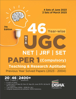 44 Nta UGC Net Paper 1 Year-Wise Previous Year Solved Papers (2023 to 2004)(English, Paperback, unknown)