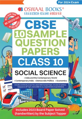 Oswaal Cbse Sample Question Papers Class 10 Social Science Book(English, Paperback, unknown)