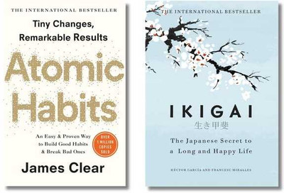 Ikigai and atomic habits combo of 2(Paperback, James clear,Héctor García)