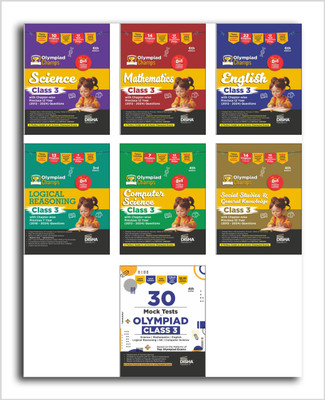 Combo Class 3 (set of 7 books) Olympiad Champs Science, Mathematics, English, Logical Reasoning, Computer Science (Cyber) & GK with Previous Year Questions & 30 Mock Tests 4th Edition(Paperback, Disha Experts) Combo Class 3 (set of 7 books) Olympiad Champs Science, Mathematics, English, Logical Reasoning, Computer Science (Cyber) & GK with Previous Year Questions & 30 Mock Tests 4th Edition(Paperback, Disha Experts)