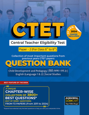 Examcart CTET Paper 2 Social Studies / Social Sciences (Class 6 To 8) Question Bank for 2025 Exam in English(Paperback, Examcart Experts)