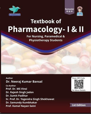 Textbook of Pharmacology-I & II(Hardcover, Dr. Neeraj Kumar Bansal)