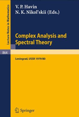 Complex Analysis and Spectral Theory(English, Paperback, unknown)