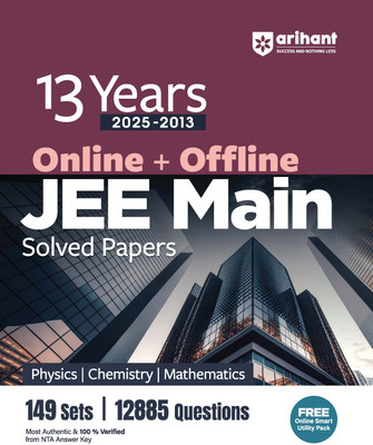 13 Years Jee Main Solved Papers (Editionv)(English, Hardcover, unknown)