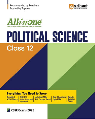 All In One Political Science Class 12th Based On Latest NCERT For CBSE Exams 2025 | Mind map in each chapter | Clear & Concise Theory | Intext & Chapter Exercises | Sample Question Papers(Paperback, Airhant expert)