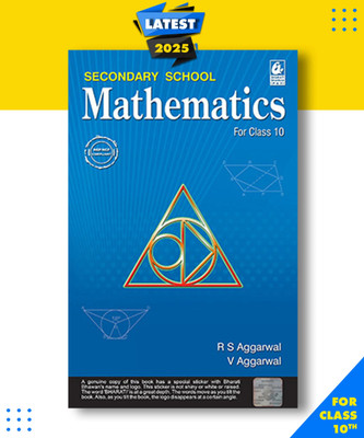 R S Aggarwal Secondary School Mathematics For Class 10 with 1 Disc Paperback, Veena Aggarwal, R S Aggarwal|New Latest Edition For 2025-2026  - N/A with 1 Disc(Paperback, Veena Aggarwal, R S Aggarwal)