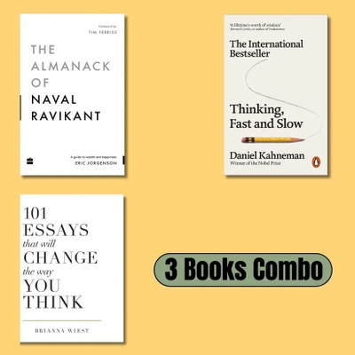Almanack of Naval Ravikant + Thinking Fast And Slow + 101 Essays (3 Book Combo)(Paperback, JMD BOOKS)