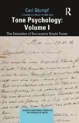 Tone Psychology: Volume I(English, Paperback, Stumpf Carl)