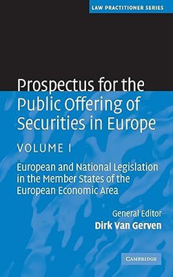 Prospectus for the Public Offering of Securities in Europe: Volume 1(English, Electronic book text, unknown)