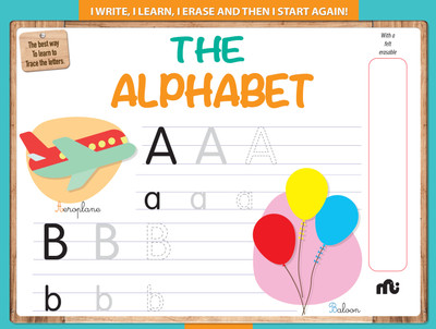 Wipe n Clean : The Alphabet(Hardcover, Moonstone, Rupa Publications India)