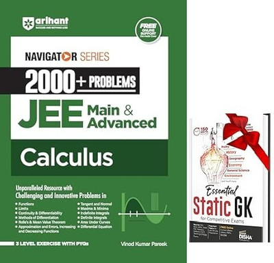 Navigator Series 2000+ Problems for JEE Main & Advanced Calculus | 3 Level Exercise with PYQs and FREE Online Support | For Exam Exam 2025-26 & STATIC GK(Paperback, Vinod Kumar Pareek) Navigator Series 2000+ Problems for JEE Main & Advanced Calculus | 3 Level Exercise with PYQs and FREE Online Support | For Exam Exam 2025-26 & STATIC GK(Paperback, Vinod Kumar Pareek)