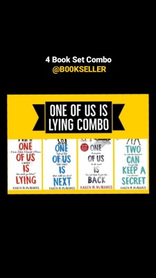 One Of Us Is Lying Combo: 4 Books (One Of Us Is Lying + One Of Us Is Next + Two Can Keep A Secret + One Of Us Is Back)(Paperback, Karen M. McManus)