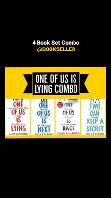 One Of Us Is Lying Combo: 4 Books (One Of Us Is Lying + One Of Us Is Next + Two Can Keep A Secret + One Of Us Is Back)(Paperback, Karen M. McManus)