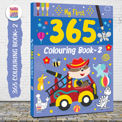 My First 365 Smart Coloring Book For Kids, Children and Toddlers: Best Big Picture Drawing and Painting Book with 365 Pages - Ages 2-8 Years(Perfect Binding, Hello Friend Books)