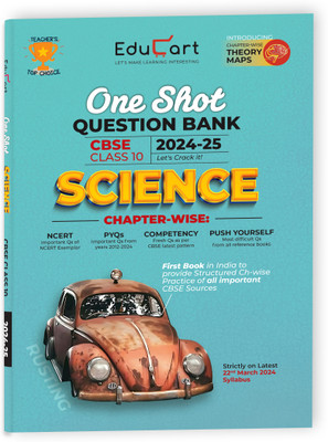 (OLD) Educart CBSE Class 10 SCIENCE One Shot Question Bank 2024-25 (for 2025 exam)(English, Paperback, Prashant Kirad|Educart)