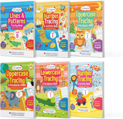 Lil Legends Tracing & Writing Practice Books for Kids | Set of 6 | Lin(English, Paperback, unknown)