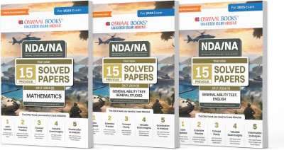 NDA-NA 15 Solved Papers Year-wise (2017-2024)(II) English, GS, Maths | 2025 Exam(Product Bundle, Oswaal Editorial Board)