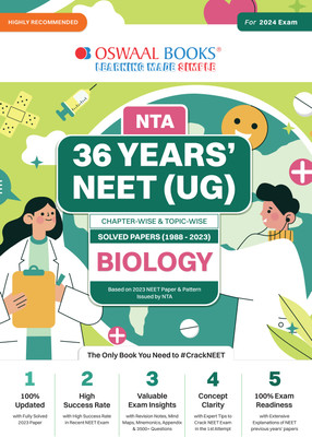Oswaal 36 Years' Neet Ug Solved Papers Chapterwise & Topicwise Physics 1988-2023 (for 2024 Exam)(English, Paperback, Jain P.)