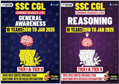 SSC CGL Book 2025  - Reasoning & General Awareness Previous Year Solved Papers (2010 to Jan 2025) | Best Seller PYQ Set for SSC CGL Exam in India | Tier 1 and Tier 2 Chapter wise & Topic wise Sorted Previous Year Question Paper with Detailed Solution | IFAS Publications(Paperback, IFAS Publications)