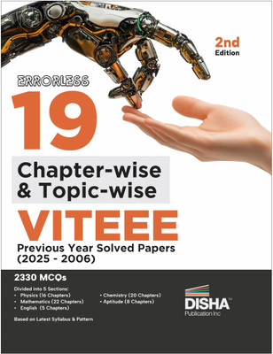 Errorless 19 Chapter-Wise Viteee Previous Year Solved Papers (2025 - 2006) | Physics, Chemistry, Mathematics, & Quantitative Aptitude 3400 Pyqs(English, Paperback, unknown)