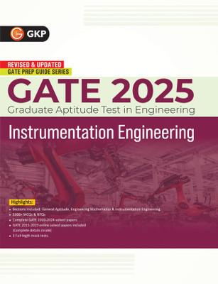 GKP GATE 2025 : Instrumentation Engineering - Guide (Includes Solved papers 2020-24 & 3 Mock tests)(Paperback, G.K. Publications (P) Ltd.)