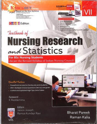 Textbook Of Nursing Research And Statistics Semester 7(Paperback, Raman Kalia Bharat Pareek)
