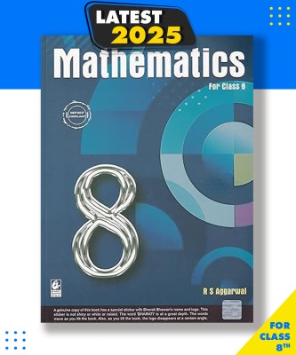 RS AGGARWAL MATHEMATICS FOR CLASS 8th NEP/NCF COMPLIANT -RS AGGARWAL MATHEMATICS FOR CLASS 8th NEP/NCF COMPLIANT Paperback, R.S.Agarwal|New Latest Edition For 2025-2026  - RS AGGARWAL MATHEMATICS FOR CLASS 8th (NEP/NCF COMPLIANT)(Paperback, R.S.Agarwal)