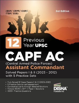 12 Year-Wise Upsc Capf Ac Central Armed Police Forces Assistant Commandant Previous Year Solved Papers I & I(English, Paperback, unknown)