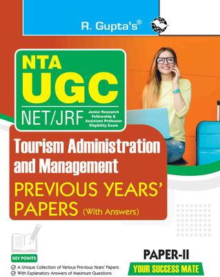 NTA-UGC-NET/JRF : Tourism Administration & Management (PAPER-II) Previous Years' Papers (With Answers)(English, Paperback, RPH Editorial Board)