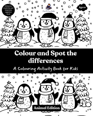 Colour and Spot the Differences - a Colouring Activity Book for Kids -(English, Paperback, unknown)