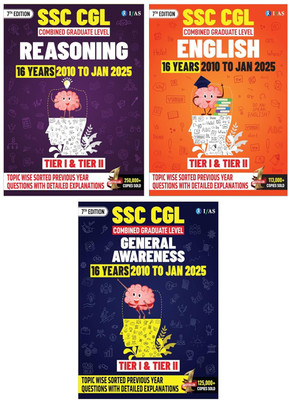 SSC CGL Book 2025  - SSC CGL Reasoning Book, SSC CGL English, SSC CGL General Awareness | 16 Years SSC CGL Previous Year Solved Papers (2010–Jan 2025) | Tier 1 & Tier 2 Chapter-wise & Topic-wise SSC CGL PYQ with Detailed Explanations | IFAS Publications(Paperback, IFAS Publications)
