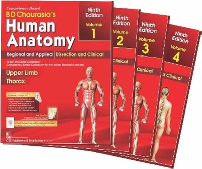 BD Chaurasia's Human Anatomy 4 Volume Set ( VOLUME 1,2,3,4)(Paperback, BD CHAURASIYA)