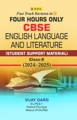 Fast Track Revision in Four Hours Only CBSE English Language And Literature (Student Support Material) Class-X (2024-2025)(Paperback, Vijay Garg)